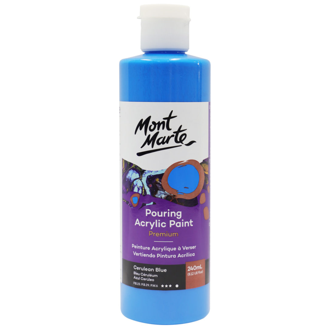 Pouring Acrylic 240ml - Cerulean Blue